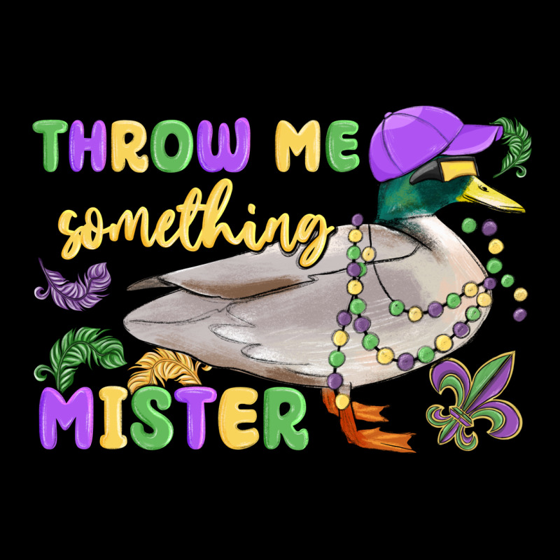 Throw Me Something Mister Mardi Gras Duck Heavyweight Sweatshirt by MaliasSmallBusiness | Teevron