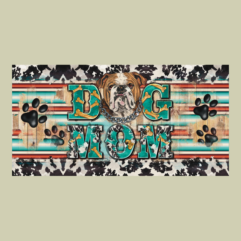 Dog Mom English Bulldog License Plate Template Heavy Core Tee by BarkalooDesign | Teevron