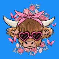 Cow With Flowers And Butterflies Classic Tee | Teevron