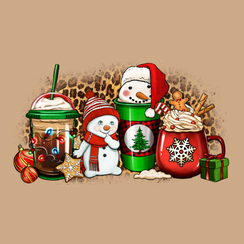 Christmas Snow Coffee Cups Vintage Hoodie by Jasminsmagicworld | Teevron