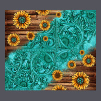 Tooled Leather And Sunflowers Vintage Hoodie | Teevron