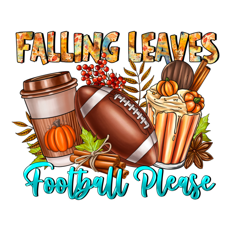 Falling Leaves Football Please Classic Tee by CowhideDigitalArt | Teevron