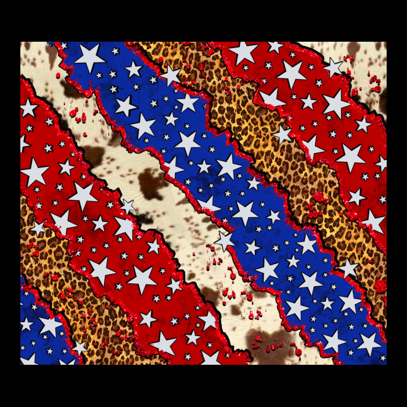 4th Of July Usa Flag Leopard Cowhide 20oz Tumbler Ladies Tee by Neo Western | Teevron