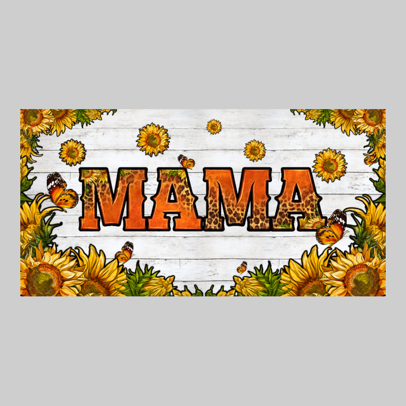 Sunflowers And Butterflies Mama License Plate Premium Tee by HRA Design Shop | Teevron
