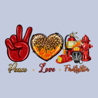 Peace Love Firefighter Long Sleeve Tee | Teevron