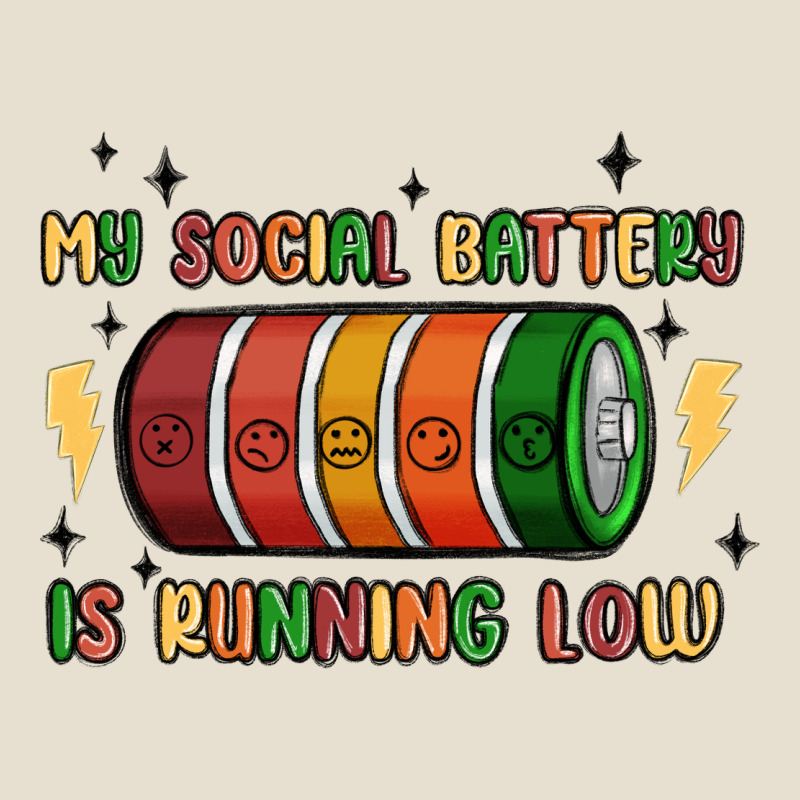 Social Battery Urban Heavy Tee by MaliasSmallBusiness | Teevron
