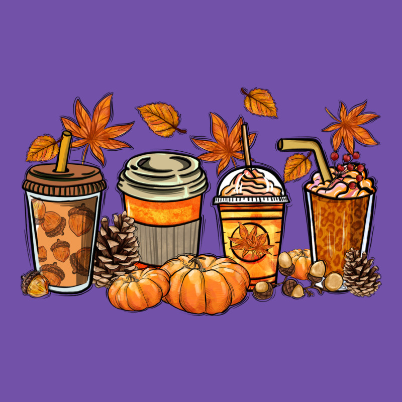 Fall Coffee Cups Premium Sweatshirt by NancyCooperArtShop | Teevron