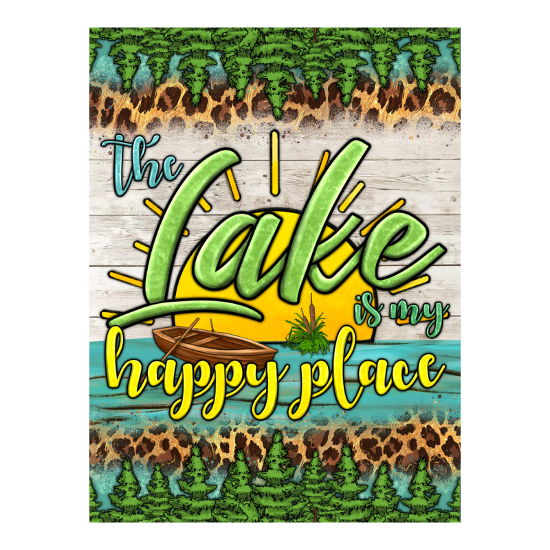 The Lake Is My Happy Place Air Freshener Ladies Tee by HRA Design Shop | Teevron