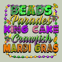 Beads Parades King Cake Crawfish Mardi Gras Ladies Tee | Teevron