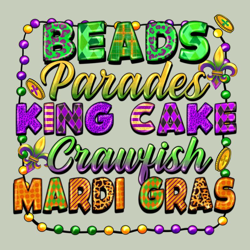 Beads Parades King Cake Crawfish Mardi Gras Ladies Tee by FaDigitalArtStudio | Teevron