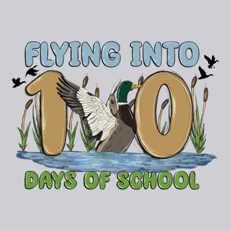 Flying Into 100 Days Of School Heavyweight Sweatshirt by MaliasSmallBusiness | Teevron