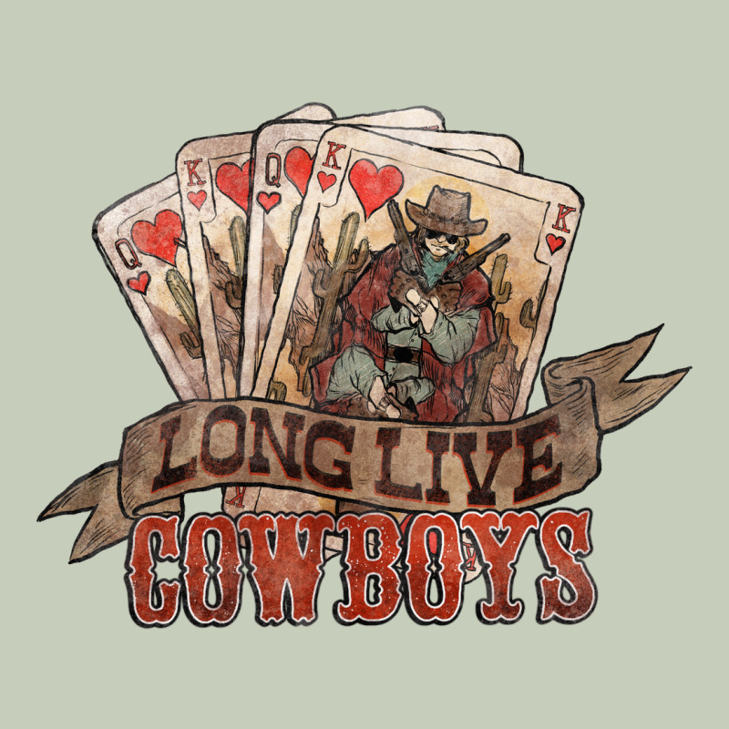 Long Live Cowboys Cards Long Sleeve Tee by NancyCooperArtShop | Teevron