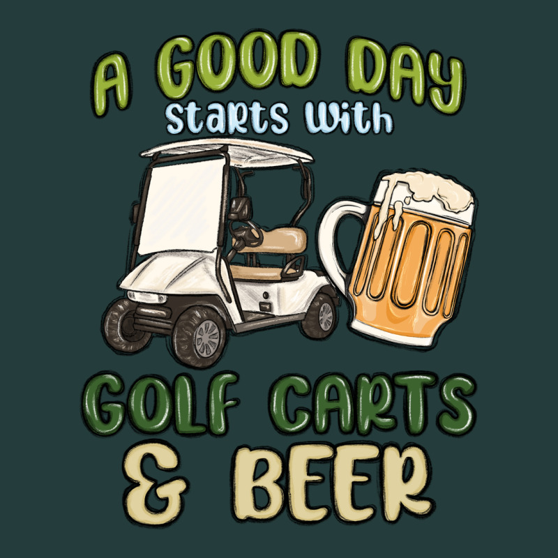 A God Day Starts With Golf Carts And Beer Classic Tee by MaliasSmallBusiness | Teevron