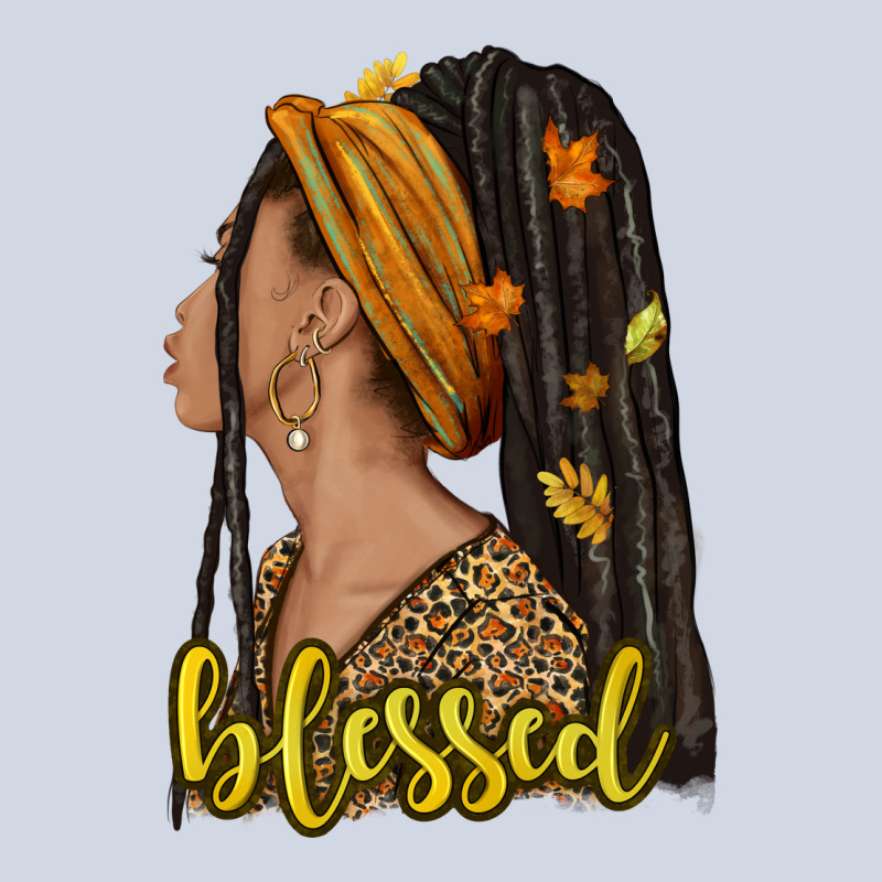 Fall Afro Woman Blessed Premium Sweatshirt by NancyCooperArtShop | Teevron
