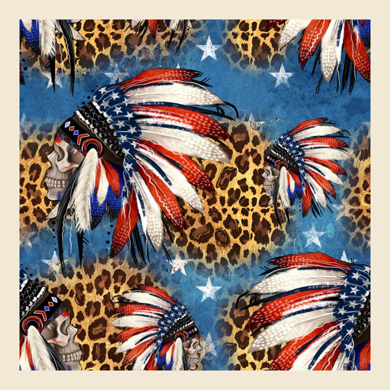 4th Of July Indian Headdress Seamless Pattern Premium Tee by HRA Design Shop | Teevron