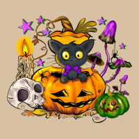 Black Cat Pumpkin Heavyweight Hoodie | Teevron