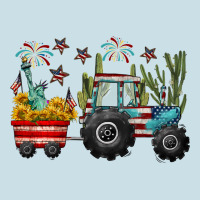 4th Of July Tractor Ladies Tee | Teevron