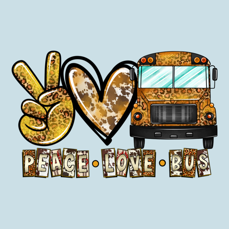 Peace Love Bus Ladies Tee by CowhideDigitalArt | Teevron