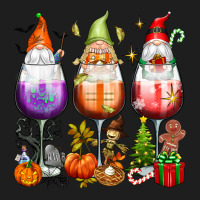 Hallothanksmas Wine Glasses And Gnomes Heavyweight Hoodie | Teevron