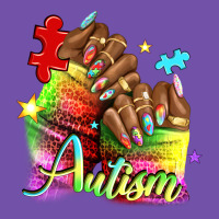Black Woman Autism Nails Premium Sweatshirt | Teevron