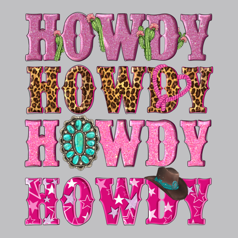 Pink Howdy Howdy Howdy Long Sleeve Tee by NancyCooperArtShop | Teevron