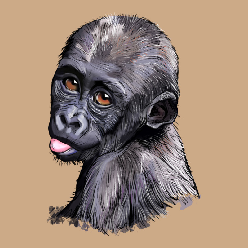 Baby Gorilla Head Vintage Hoodie by LillyAllenDesigns | Teevron