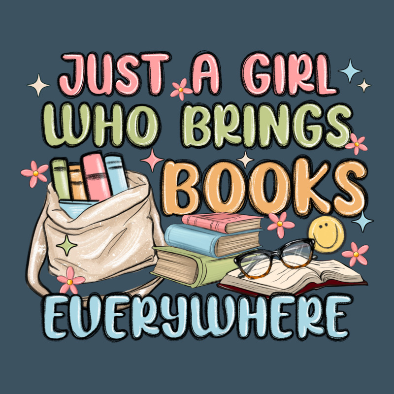 Just A Girl Who Brings Books Everywhere Urban Heavy Tee by MaliasSmallBusiness | Teevron