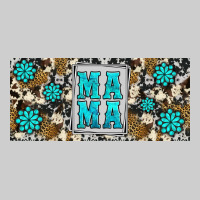 Western Cowhide Mama 16oz Libbey Glass Premium Tee | Teevron