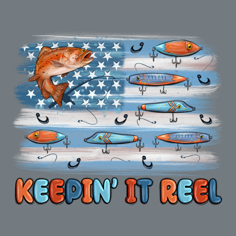 Fishing Lure Flag Keepin' It Reel Heavyweight Sweatshirt by MaliasSmallBusiness | Teevron
