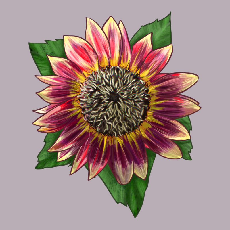 Crimson Blaze Sunflower Vintage Tee by LillyAllenDesigns | Teevron