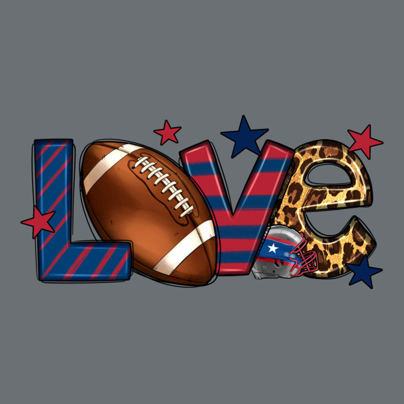Love Football Team Color Red Blue 4th Of July Premium Hoodie by HowdyJamesFarm | Teevron
