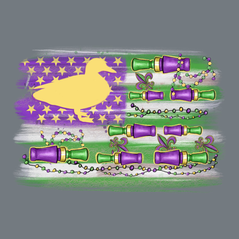 Mardi Gras Duck Call Flag Heavyweight Sweatshirt by MaliasSmallBusiness | Teevron