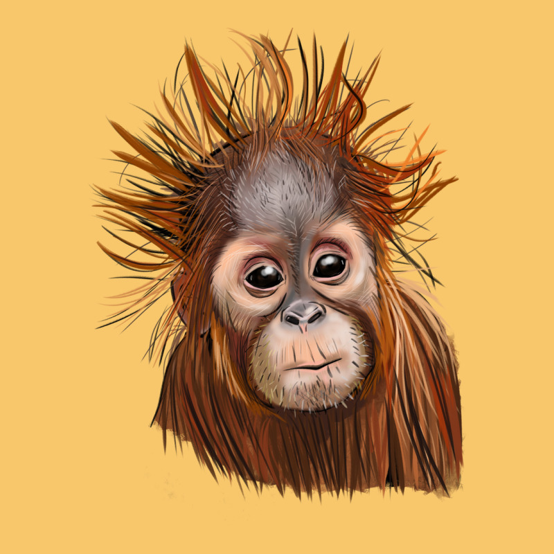 Baby Orangutan Vintage Hoodie by LillyAllenDesigns | Teevron