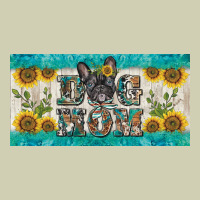 Dog Mom French  Bulldog License Plate Template Heavy Core Tee | Teevron