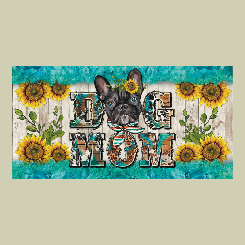 Dog Mom French  Bulldog License Plate Template Heavy Core Tee by BarkalooDesign | Teevron