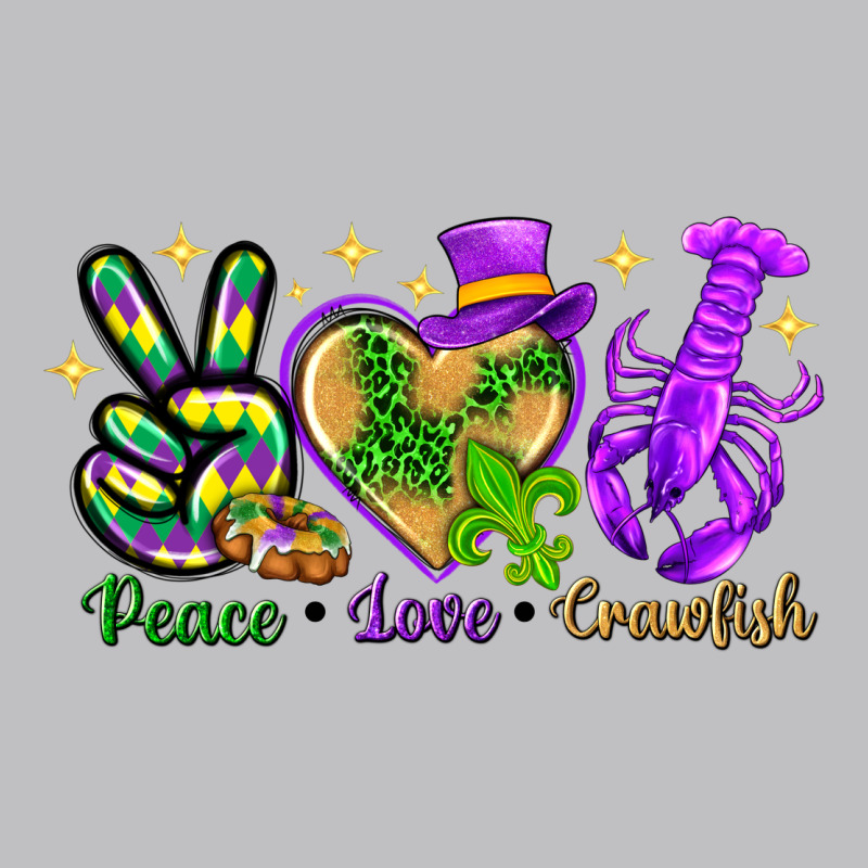 Peace Love Crawfish Long Sleeve Tee by NancyCooperArtShop | Teevron