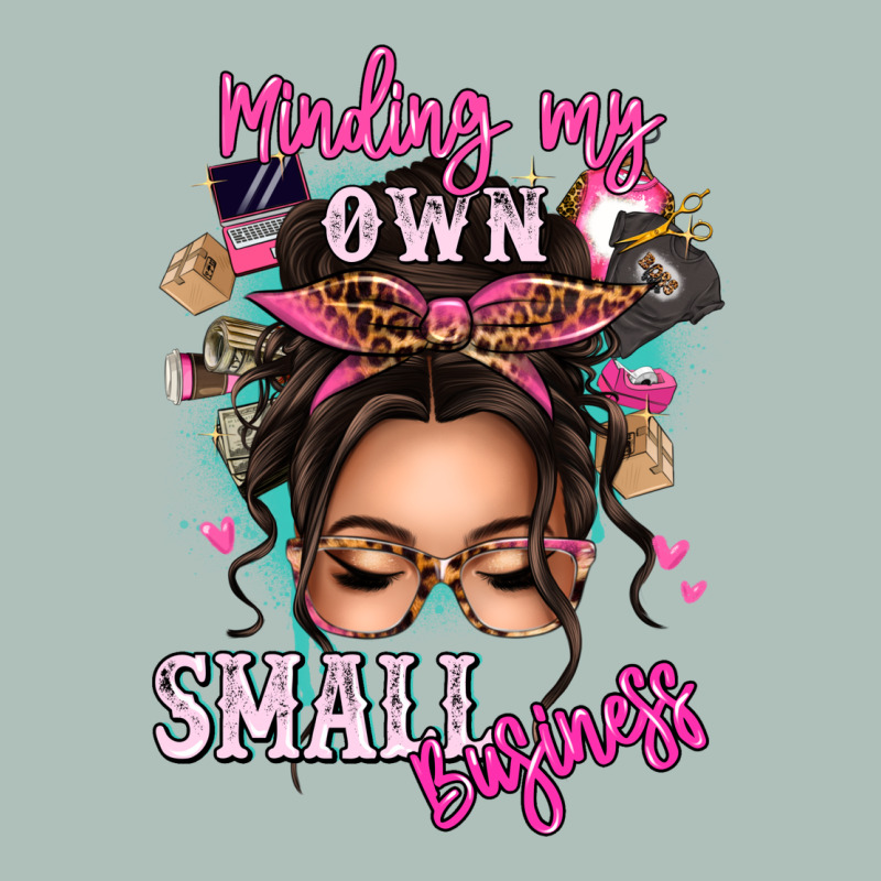 Minding My Own Small Business Messy Bun Heavyweight Hoodie by texasbilliewilder | Teevron