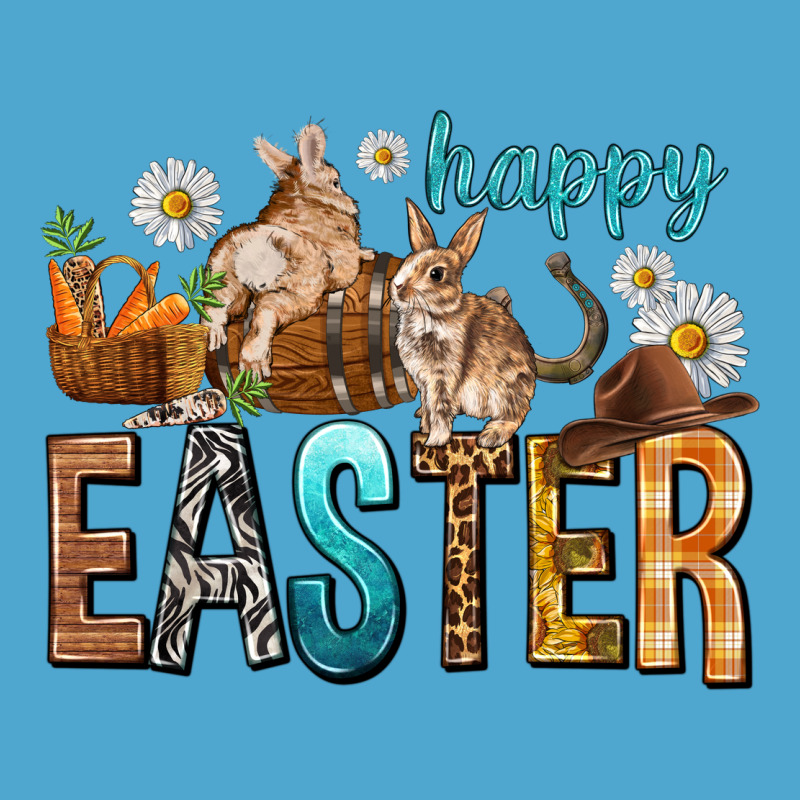 Happy Easter With Cowboy Easter Day Premium Hoodie by HowdyJamesFarm | Teevron