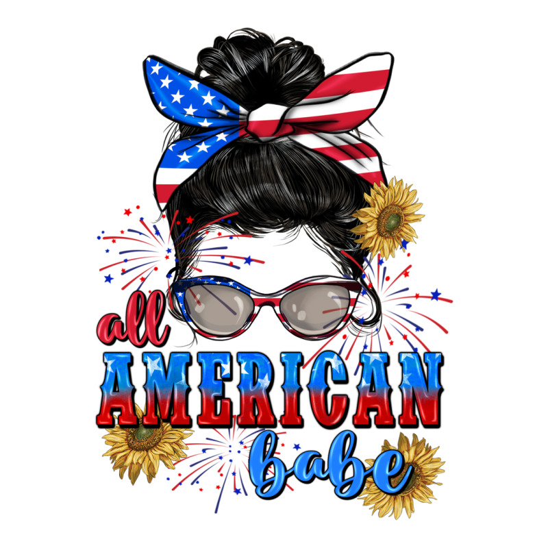 All American Babe 4th Of July Ladies Tee by CowGirlArtShop | Teevron