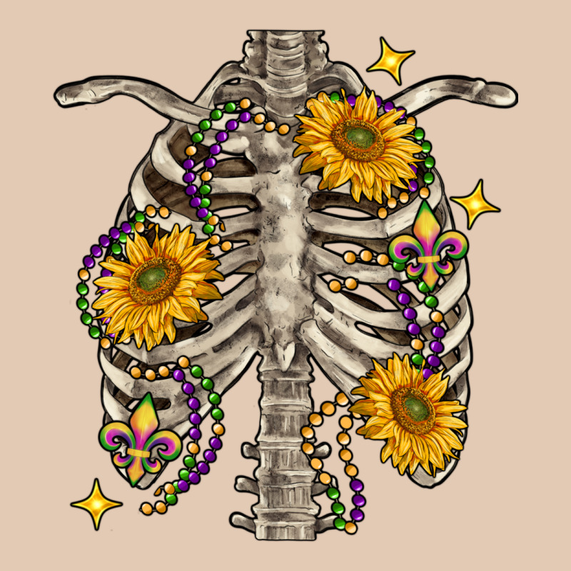 Mardi Gras Chest Sunflowers Skeleton Urban Hoodie by FaDigitalArtStudio | Teevron