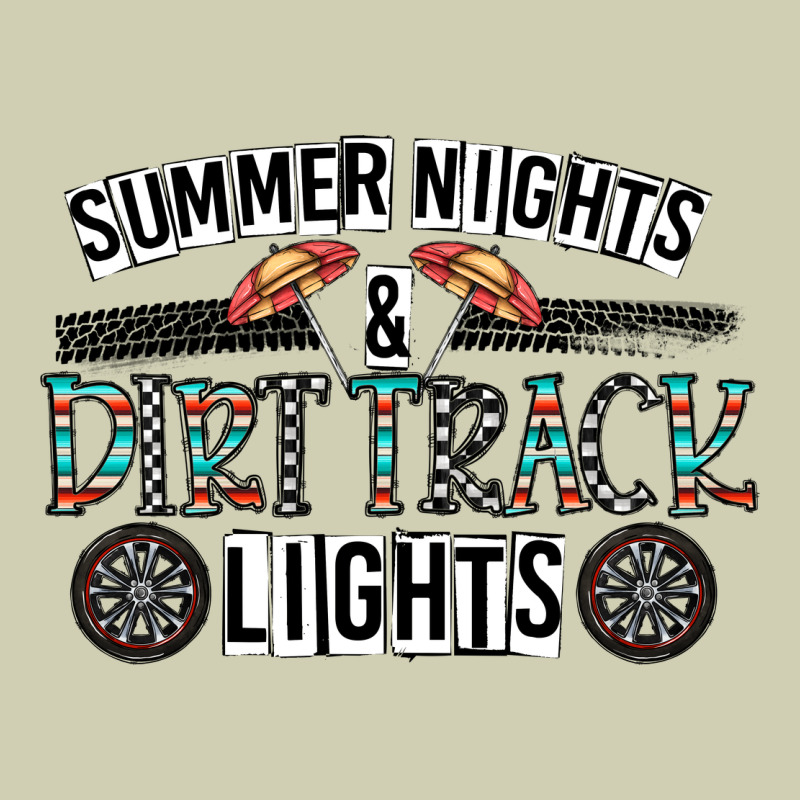 Summer Night & Dirt Track Lights Heavy Core Tee by CowhideDigitalArt | Teevron