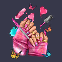 Pink Nail Art Hand Long Sleeve Tee | Teevron