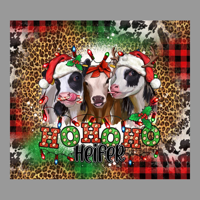 Ho Ho Ho Heifer Christmas Heifers Vintage Hoodie by Jasminsmagicworld | Teevron