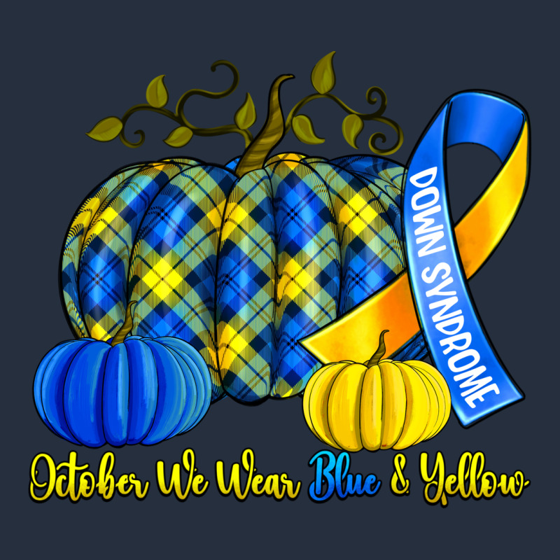 October We Wear Blue And Yellow With Pumpkins Zipper Hoodie by Artiststas | Teevron