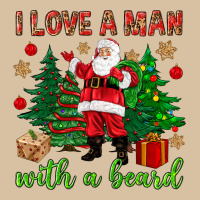I Love A Man With A Beard Christmas Heavyweight Hoodie | Teevron