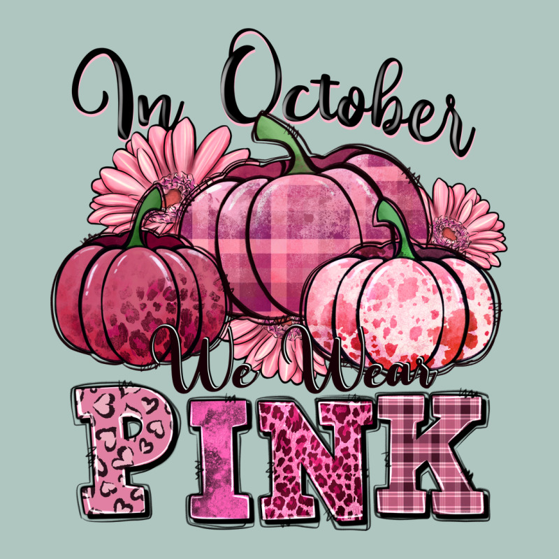 In October We Wear Pink Pumpkin Premium Sweatshirt by texasbilliewilder | Teevron