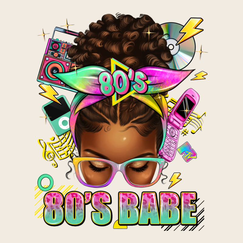 80's Babe Afro Messy Bun Premium Sweatshirt by texasbilliewilder | Teevron