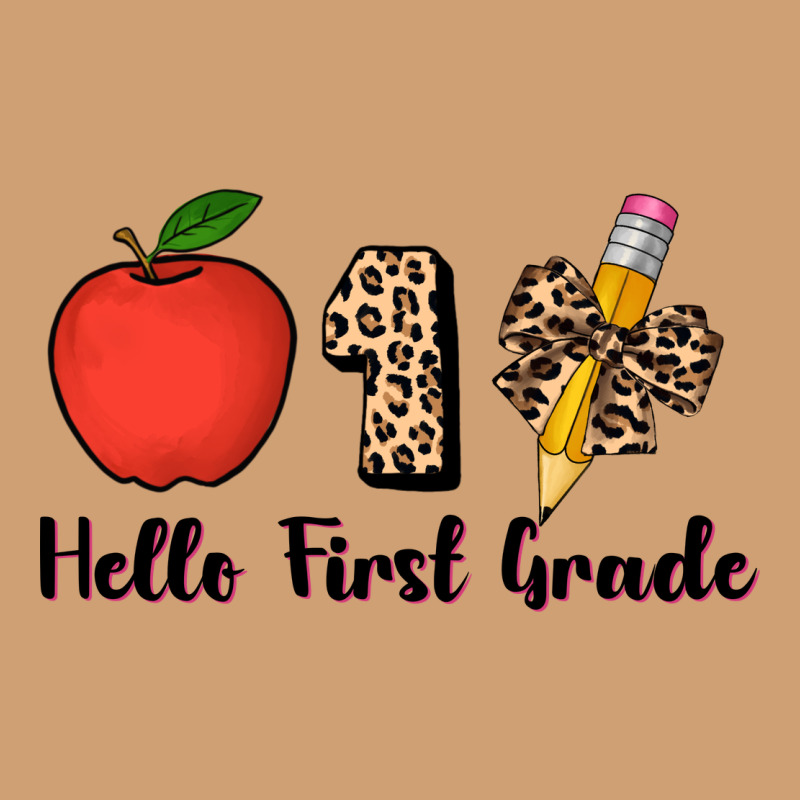 Hello First Grade Leopard 3200x2400 Vintage Tee by AdoDesignShop | Teevron