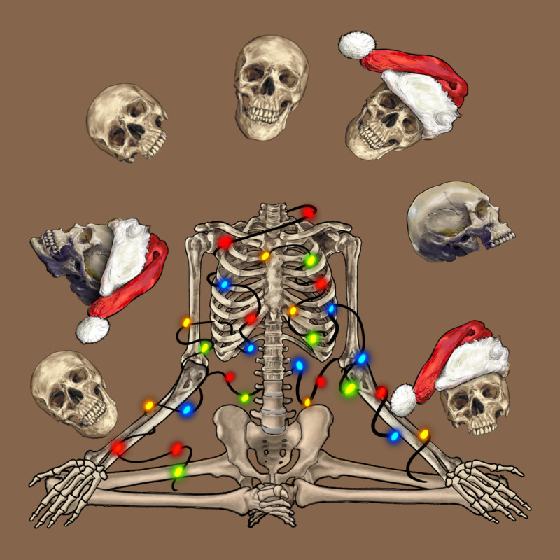 Christmas Human Skeleton And Skulls Premium Tee by FaDigitalArtStudio | Teevron