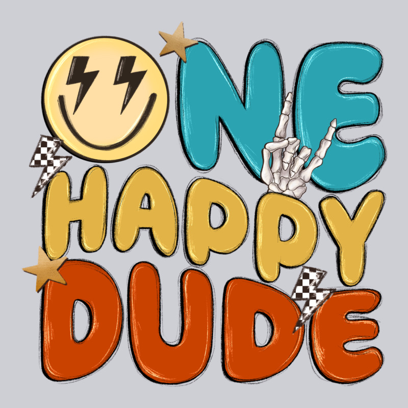 One Happy Dude Heavyweight Sweatshirt by MaliasSmallBusiness | Teevron